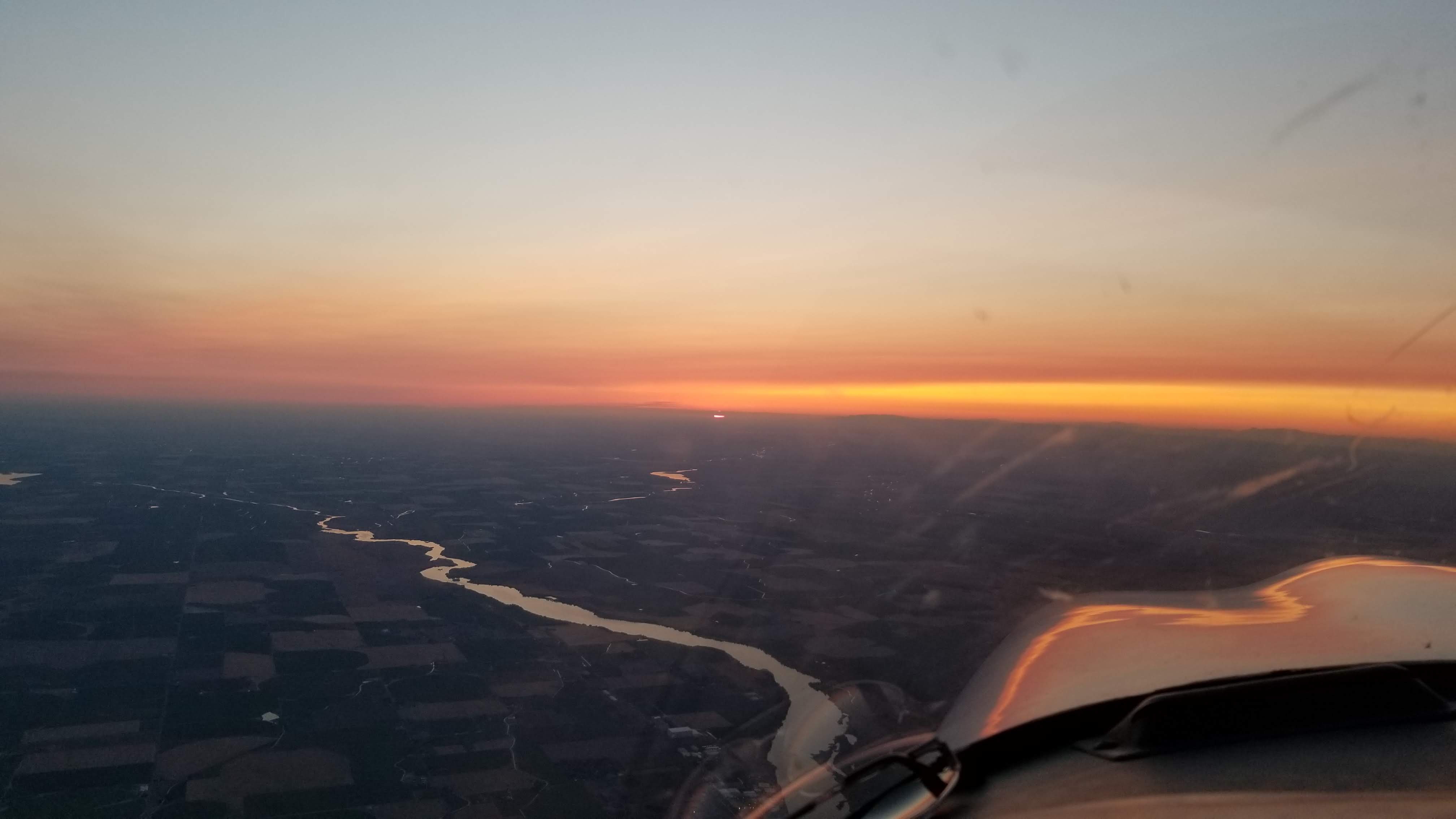 Smokey Sunset over Burley