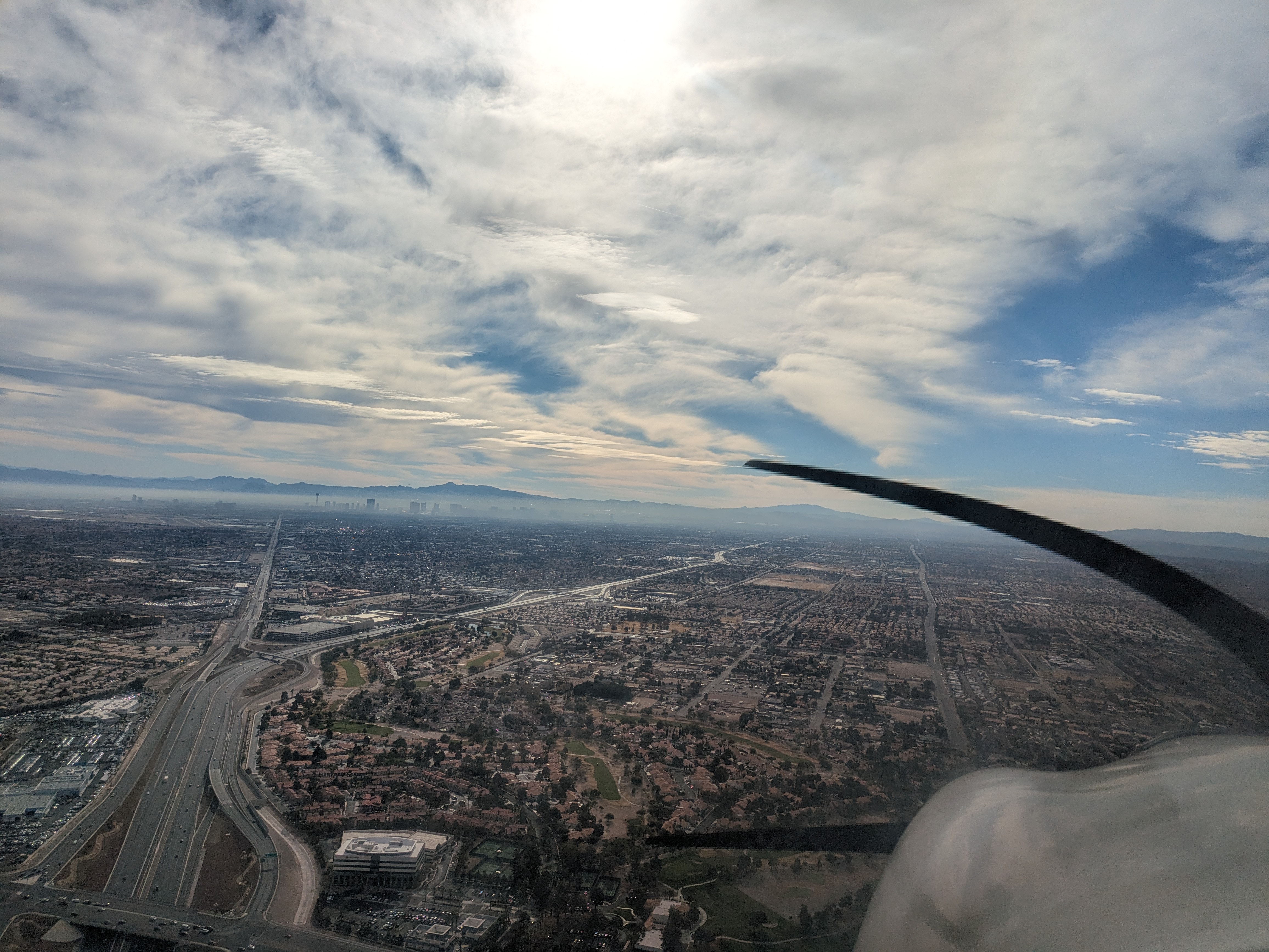 Arriving into Las Vegas
