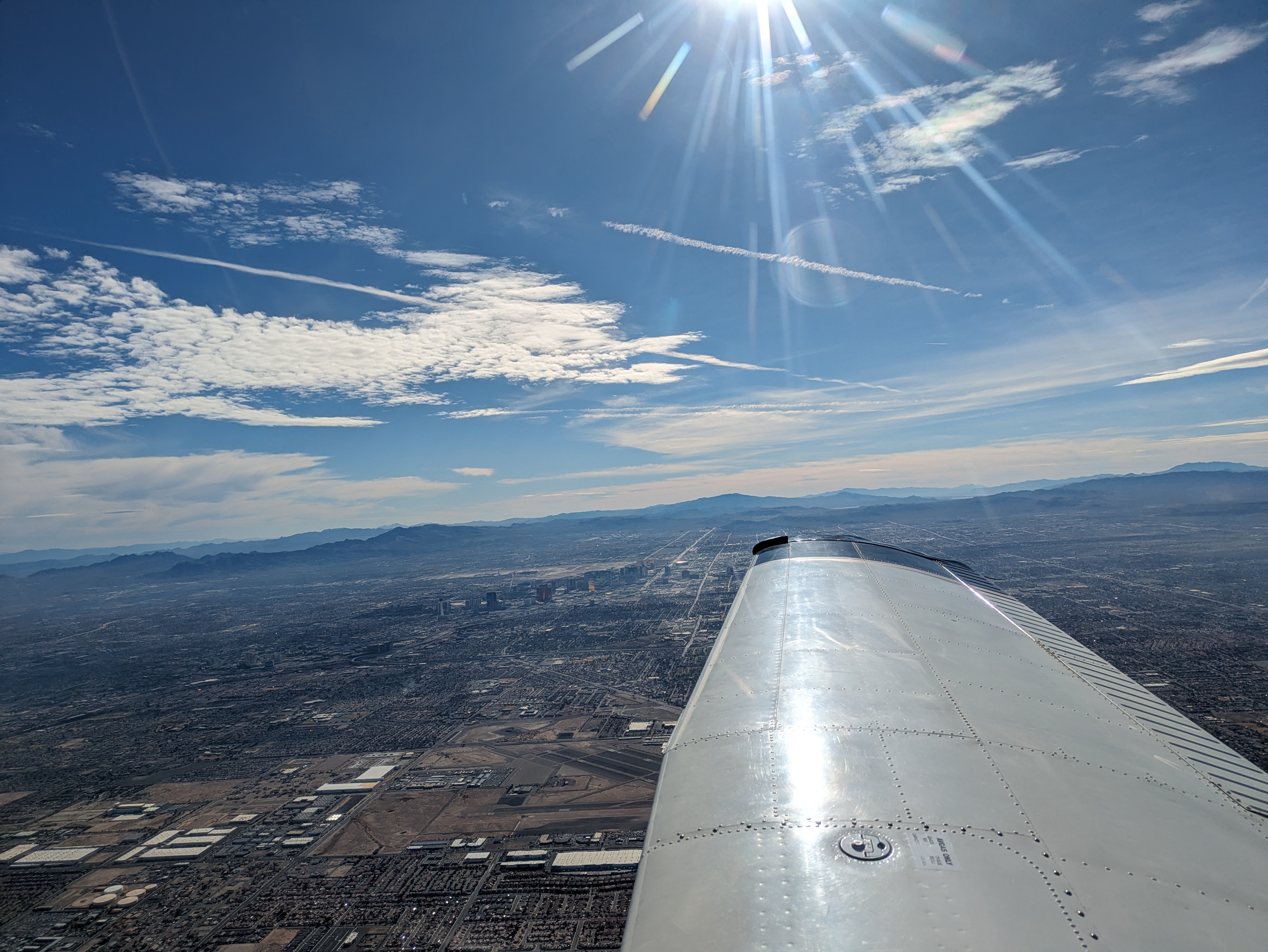 Departing North Las Vegas